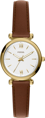 Fossil Women's Watch and Bracelet Set, Carlie Three-Hand Stainless Steel Watch